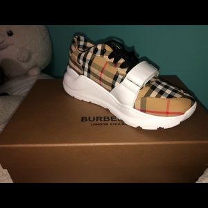 Burberry Vintage Check Cotton Sneakers